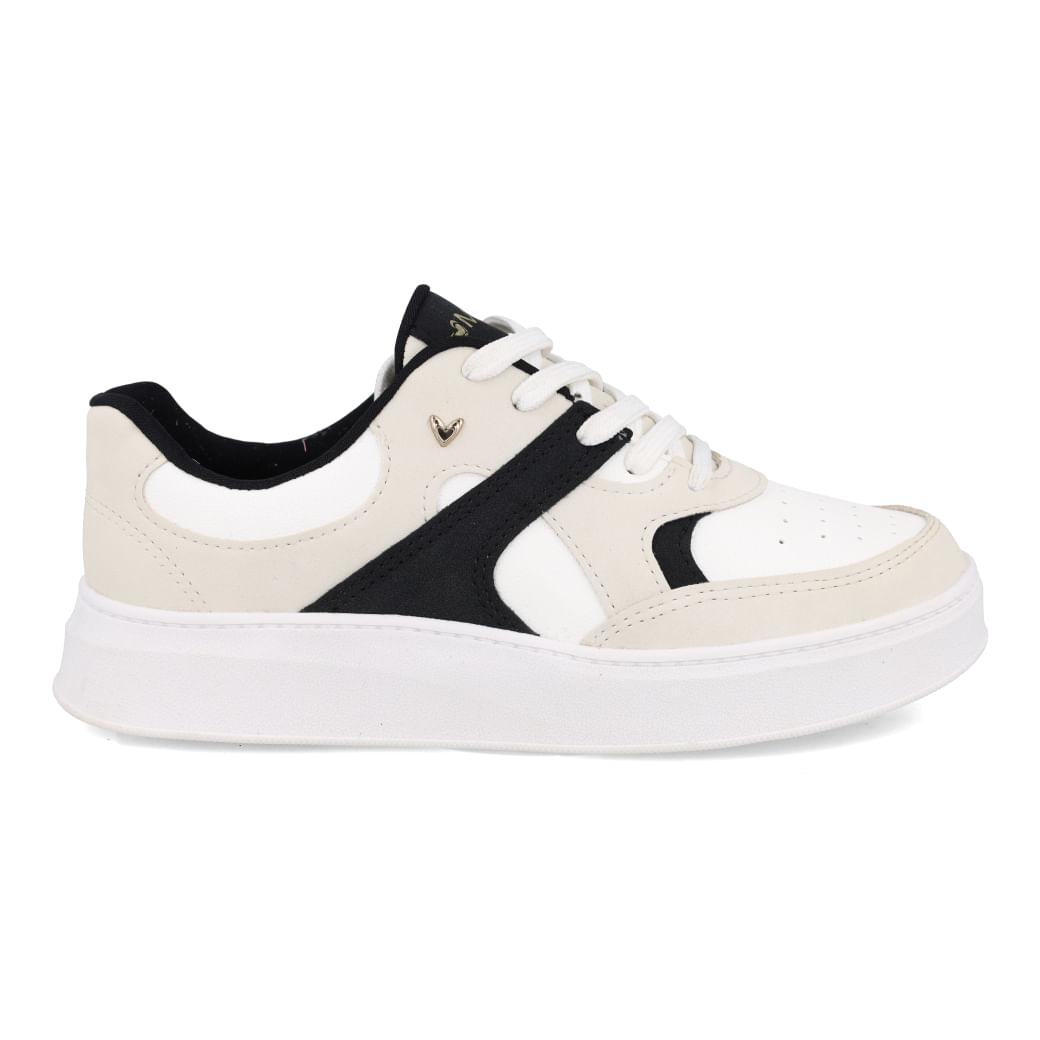 Tênis Mississipi Casual Flatform Feminino Cinza Gelo vista frontal com sola branca e detalhes em preto e cinza